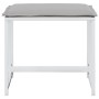 Taburetes de jardín con cojines 4 uds acero y textilene blanco by , Outdoor ottomans - Ref: Foro24-4008588, Price: 86,42 €, D...