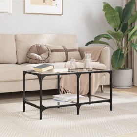Glas-Stahl-Couchtisch 78,5x40x40 cm von , Couchtisch - Ref: Foro24-845976, Preis: 48,84 €, Rabatt: %