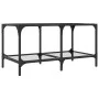 Mesa de centro superficie de vidrio acero 78,5x40x40 cm by , Coffee table - Ref: Foro24-845976, Price: 48,25 €, Discount: %