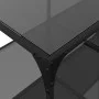 Mesa de centro superficie de vidrio acero negra 98,5x50x40 cm de , Mesas de centro - Ref: Foro24-845981, Precio: 65,03 €, Des...