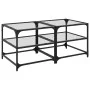 Mesa de centro superficie de vidrio 2 uds acero 50x50x45 cm by , Coffee table - Ref: Foro24-846007, Price: 65,69 €, Discount: %