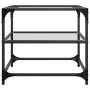 Mesa de centro superficie de vidrio 2 uds acero 50x50x45 cm by , Coffee table - Ref: Foro24-846007, Price: 65,69 €, Discount: %