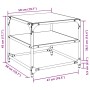 Glasoberfläche 2 Stück Stahl 50x50x45 cm Couchtisch von , Couchtisch - Ref: Foro24-846007, Preis: 66,55 €, Rabatt: %