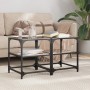 Zwei schwarze Couchtische mit Glasplatte, 40x40x45 cm. von , Couchtisch - Ref: Foro24-846005, Preis: 56,93 €, Rabatt: %