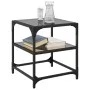 Zwei schwarze Couchtische mit Glasplatte, 40x40x45 cm. von , Couchtisch - Ref: Foro24-846005, Preis: 56,23 €, Rabatt: %