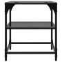 Zwei schwarze Couchtische mit Glasplatte, 40x40x45 cm. von , Couchtisch - Ref: Foro24-846005, Preis: 56,93 €, Rabatt: %