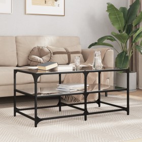 Mesa de centro superficie de vidrio acero negra 98,5x50x45 cm von , Couchtisch - Ref: Foro24-846013, Preis: 70,23 €, Rabatt: %