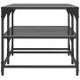 Mesa de centro superficie de vidrio acero negra 98,5x50x45 cm de , Mesas de centro - Ref: Foro24-846013, Precio: 70,68 €, Des...