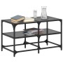 Mesa de centro superficie de vidrio acero negra 78,5x40x45 cm de , Mesas de centro - Ref: Foro24-846011, Precio: 56,00 €, Des...