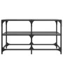 Mesa de centro superficie de vidrio acero negra 78,5x40x45 cm de , Mesas de centro - Ref: Foro24-846011, Precio: 56,00 €, Des...