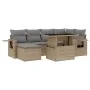 Set sofás de jardín 7 piezas y cojines ratán sintético beige von , Gartensets - Ref: Foro24-3268049, Preis: 476,38 €, Rabatt: %