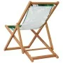 Silla de playa plegable madera maciza de eucalipto y tela hojas von , Gartenstühle - Ref: Foro24-366566, Preis: 60,85 €, Raba...