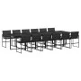 Juego de comedor de jardín 13 pzas con cojines textileno negro de , Conjuntos de jardín - Ref: Foro24-3295077, Precio: 799,10...