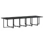 Juego de comedor de jardín 13 pzas con cojines textileno negro by , Garden sets - Ref: Foro24-3295077, Price: 811,50 €, Disco...