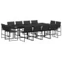 Garten-Essgruppe, 13-teilig, mit schwarzen Textilen-Kissen. von , Gartensets - Ref: Foro24-3295080, Preis: 724,91 €, Rabatt: %