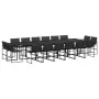Gartenmöbel-Set 17-teilig mit schwarzen Textilen-Kissen von , Gartensets - Ref: Foro24-3295082, Preis: 968,97 €, Rabatt: %