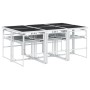 Juego de comedor de jardín 7 pzas con cojines textilene blanco by , Garden sets - Ref: Foro24-3295089, Price: 391,51 €, Disco...
