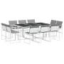 Gartensitzgruppe 11-teilig mit weißen Textilene-Kissen. von , Gartensets - Ref: Foro24-3295094, Preis: 542,06 €, Rabatt: %