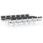 Juego de comedor de jardín 13 pzas con cojines textilene blanco by , Garden sets - Ref: Foro24-3295107, Price: 810,31 €, Disc...