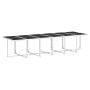 Juego de comedor de jardín 13 pzas con cojines textilene blanco by , Garden sets - Ref: Foro24-3295107, Price: 810,31 €, Disc...