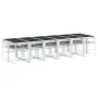 Juego de comedor de jardín 13 pzas con cojines textilene blanco de , Conjuntos de jardín - Ref: Foro24-3295107, Precio: 800,1...
