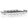 Gartensitzgruppe 15-teilig mit weißen Textilene-Kissen. von , Gartensets - Ref: Foro24-3295096, Preis: 836,86 €, Rabatt: %