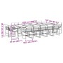Gartensitzgruppe 15-teilig mit weißen Textilene-Kissen. von , Gartensets - Ref: Foro24-3295096, Preis: 836,86 €, Rabatt: %