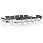 Gartensitzgruppe 15-teilig mit weißen Textilene-Kissen. von , Gartensets - Ref: Foro24-3295111, Preis: 819,42 €, Rabatt: %