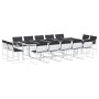 Gartensitzgruppe 15-teilig mit weißen Textilene-Kissen. von , Gartensets - Ref: Foro24-3295111, Preis: 835,72 €, Rabatt: %