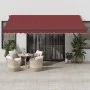 Toldo retráctil automático con luces LED burdeos 450x300 cm by , Awnings - Ref: Foro24-3310192, Price: 673,26 €, Discount: %