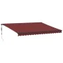 Toldo retráctil automático con luces LED burdeos 450x300 cm by , Awnings - Ref: Foro24-3310192, Price: 673,26 €, Discount: %