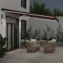 Toldo retráctil automático con luces LED burdeos 450x300 cm by , Awnings - Ref: Foro24-3310192, Price: 673,26 €, Discount: %