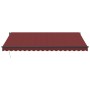 Toldo retráctil automático con luces LED burdeos 450x300 cm by , Awnings - Ref: Foro24-3310192, Price: 533,21 €, Discount: %