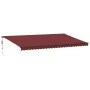 Toldo retráctil automático con luces LED burdeos 600x300 cm by , Awnings - Ref: Foro24-3310202, Price: 715,52 €, Discount: %