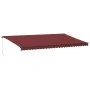 Toldo retráctil manual con luces LED burdeos 600x300 cm by , Awnings - Ref: Foro24-3310200, Price: 541,15 €, Discount: %