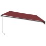 Manuelle ausfahrbare Markise mit LED-Lichtern in Bordeaux 600x300 cm. von , Markisen - Ref: Foro24-3310200, Preis: 480,94 €, ...