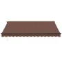 Toldo retráctil manual con luces LED marrón 400x300 cm by , Awnings - Ref: Foro24-3310209, Price: 332,08 €, Discount: %