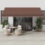 Toldo retráctil automático con luces LED marrón 450x300 cm by , Awnings - Ref: Foro24-3310214, Price: 681,56 €, Discount: %