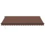 Toldo retráctil automático con luces LED marrón 450x300 cm by , Awnings - Ref: Foro24-3310214, Price: 681,56 €, Discount: %