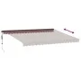 Toldo retráctil automático con luces LED marrón 450x300 cm by , Awnings - Ref: Foro24-3310214, Price: 681,56 €, Discount: %