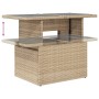 Set de sofás de jardín 9 pzas con cojines ratán sintético beige de , Conjuntos de jardín - Ref: Foro24-3267469, Precio: 565,0...