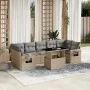 Set de sofás de jardín y cojines 8 piezas ratán sintético beige by , Garden sets - Ref: Foro24-3267779, Price: 573,41 €, Disc...