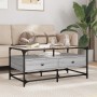 Mesa de centro tapa de vidrio acero gris Sonoma 98,5x50x45 cm by , Coffee table - Ref: Foro24-846047, Price: 97,21 €, Discoun...