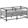 Mesa de centro tapa de vidrio acero gris Sonoma 98,5x50x45 cm by , Coffee table - Ref: Foro24-846047, Price: 97,21 €, Discoun...