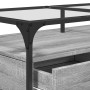 Glasplatte Couchtisch aus grauem Sonoma-Stahl 98,5x50x45 cm von , Couchtisch - Ref: Foro24-846047, Preis: 97,21 €, Rabatt: %