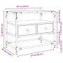 Mueble TV cristal y madera ingeniería marrón roble 60x35x51 cm von , TV-Möbel - Ref: Foro24-846058, Preis: 58,73 €, Rabatt: %