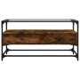 Mueble TV cristal y madera ingeniería roble ahumado 98x35x51 cm von , TV-Möbel - Ref: Foro24-846066, Preis: 78,48 €, Rabatt: %