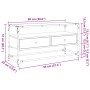 Mueble TV cristal y madera ingeniería roble ahumado 98x35x51 cm von , TV-Möbel - Ref: Foro24-846066, Preis: 78,48 €, Rabatt: %