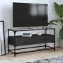 Mueble TV cristal y madera ingeniería negro 98x35x51 cm de , Muebles TV - Ref: Foro24-846064, Precio: 76,98 €, Descuento: %