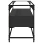 Mueble TV cristal y madera ingeniería negro 98x35x51 cm by , TV Furniture - Ref: Foro24-846064, Price: 78,00 €, Discount: %